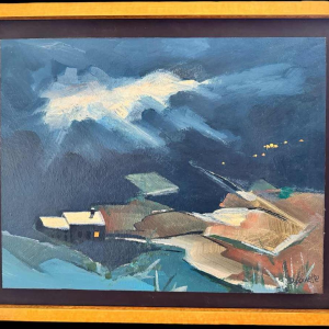 Désiré LOUETTE (1935-): « Before the dark night » acrylic