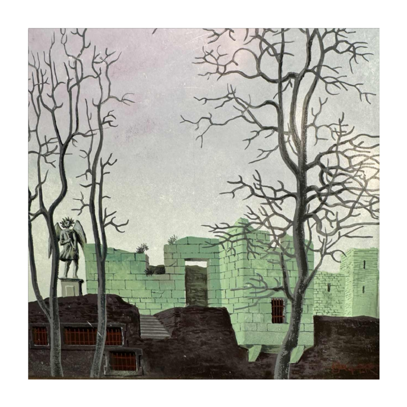 Gaston BOGAERT (1918-2008): « Melancholie » olie op paneel