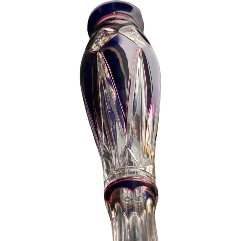 Val Saint Lambert rarissime « vase Jongen » en cristal triplé taillé époque 1925
