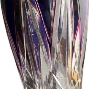 Val Saint Lambert extremely rare "Jongen vase" in cut triplicate crystal, circa 1925