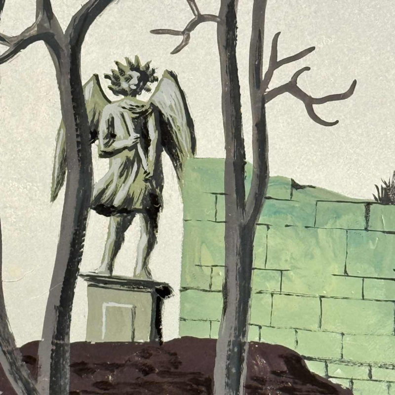 Gaston BOGAERT (1918-2008): « Melancholie » olie op paneel