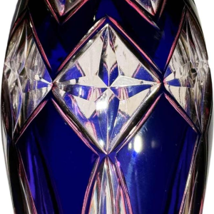 Val Saint Lambert extremely rare "Jongen vase" in cut triplicate crystal, circa 1925