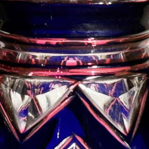 Val Saint Lambert extremely rare "Jongen vase" in cut triplicate crystal, circa 1925