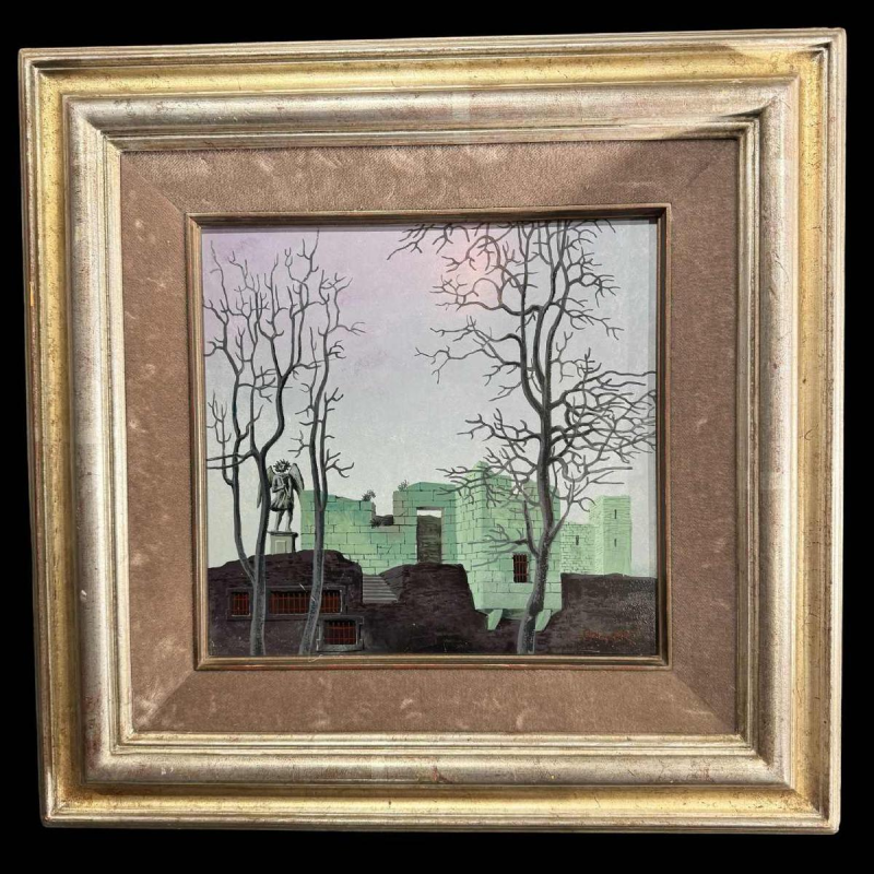 Gaston BOGAERT « Mélancolie» Peinture huile sur panneau