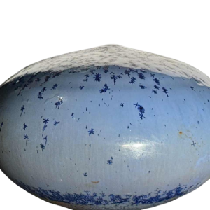 Antonio LAMPECCO, vase bleu en céramique émaillée