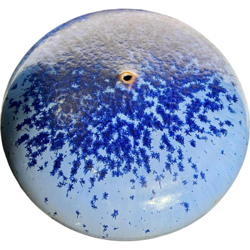 Antonio LAMPECCO, blue vase in glazed ceramic