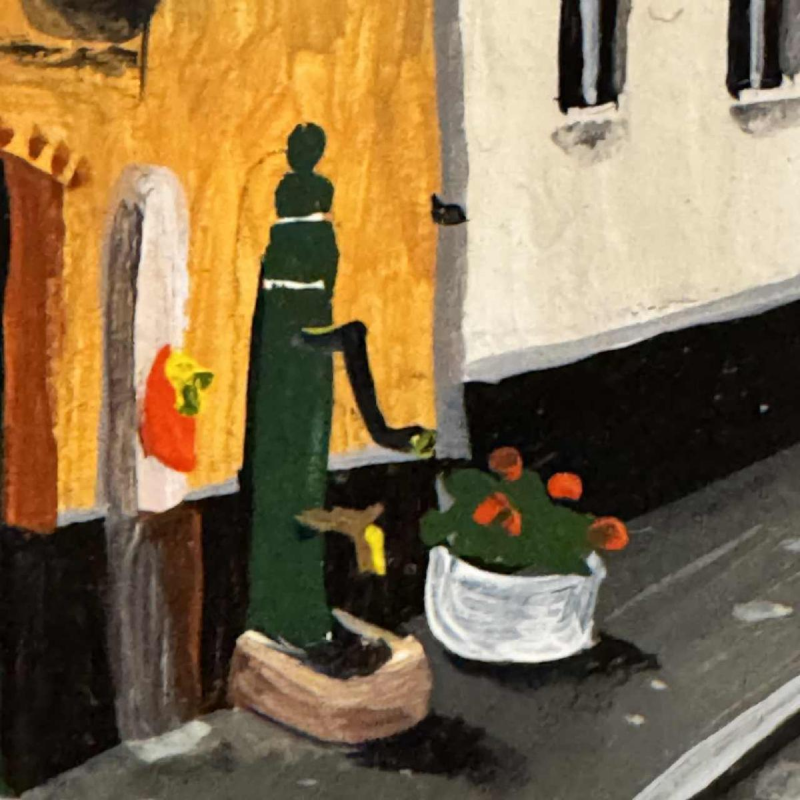 Marie-Louise BATARDY Béguinage de Diest II' peinture huile