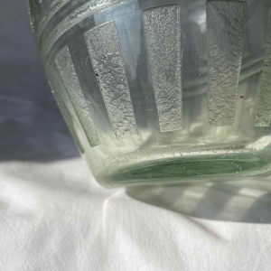 Vase DAUM Nancy art deco en verre gravé