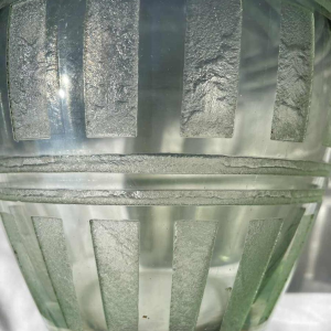 Vase DAUM Nancy art deco en verre gravé