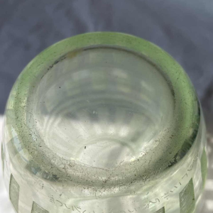 DAUM Nancy art deco engraved vase