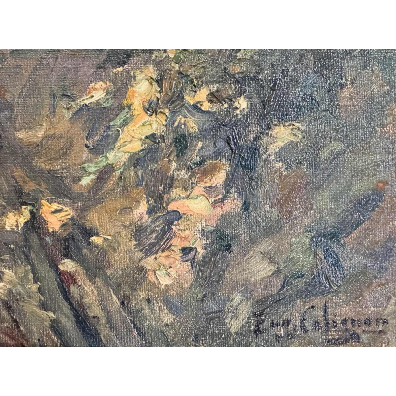 Eugène COLIGNON « Undergrowth in summer » painting oil on canvas