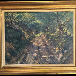 Eugène COLIGNON « Undergrowth in summer » painting oil on canvas