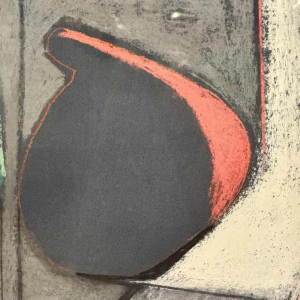 Odette COLLON: « Abstraction et syphons » pastel, tableau abstrait