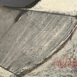 Odette COLLON: « Abstractie en sifons » pastel, abstract schilderij