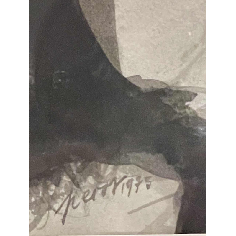 Luc PEROT (1922-1985) diluted oil on paper