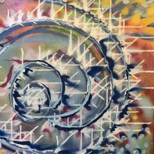 Acrylschilderij op canvas, urban art, gesigneerd BOBO (kunstenaar te identificeren)