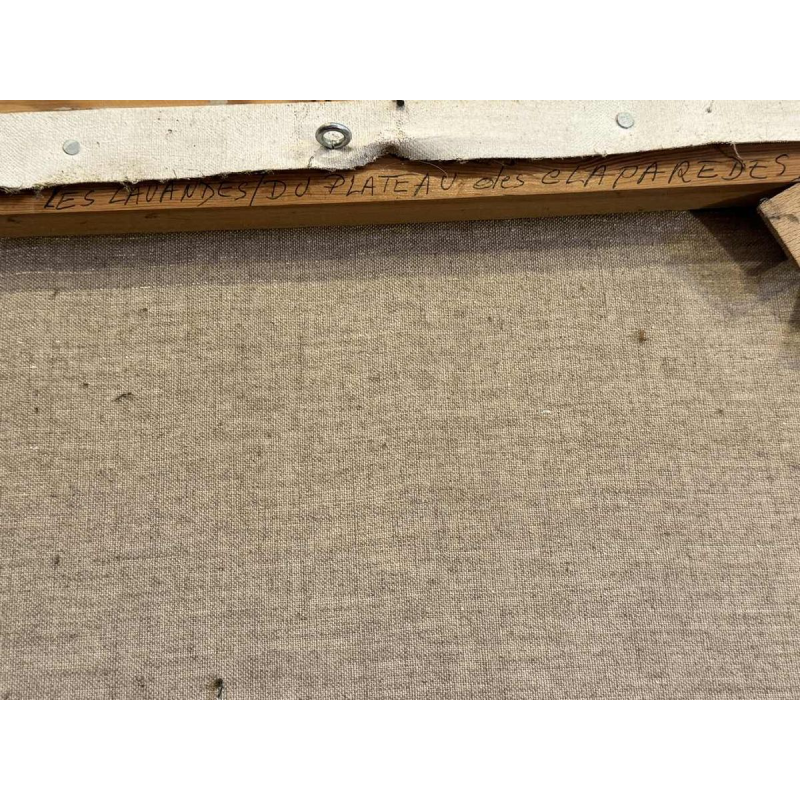 Christiane GEWELT « Lavendel van het plateau van de CLAPAREDES » schilderij olie op doek