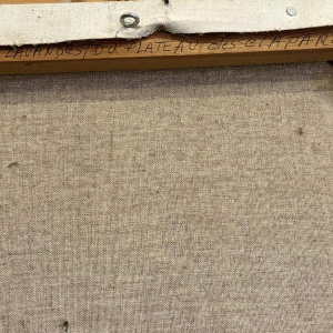 Christiane GEWELT « Lavendel van het plateau van de CLAPAREDES » schilderij olie op doek