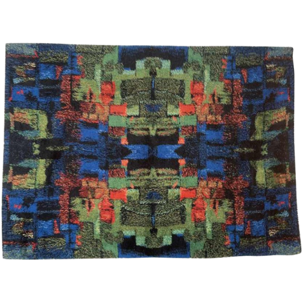 RITVA PUOTILA, GILDE MUSTER edition, Abstract Pure Wool Rug, ca 1965