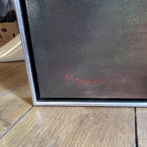 MACKOWIAK ERWIN " Nu 1972 " Pop'Art belge, tableau / peinture / huile sur toile