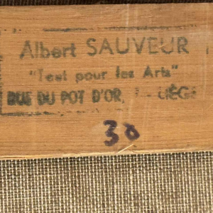 René WILHEM " Landschap " schilderij olieverf op doek