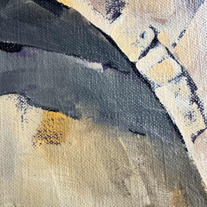 Gérard GRIBAUMONT «Paysage dArdenne ou Gaume» peinture huile sur toile