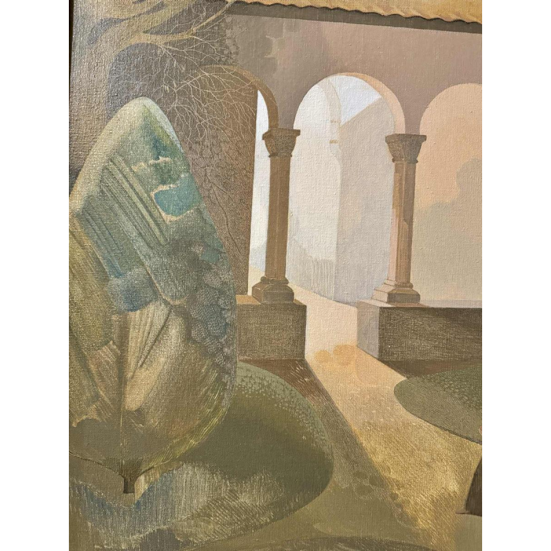 Igor SWINGEDAU « scène symboliste » peinture huile sur toile