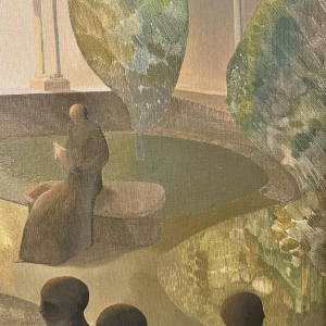 Igor SWINGEDAU « scène symboliste » peinture huile sur toile