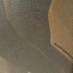 Igor SWINGEDAU « scène symboliste » peinture huile sur toile