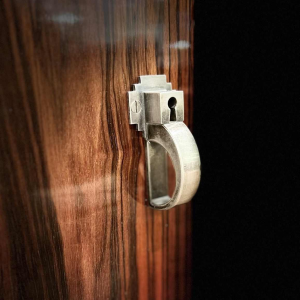 Art Deco double-sided desk, stamp-polished Macassar ebony, France ca 1925