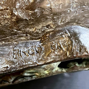 Linde ERGO, bronze sculpture young woman, XXth century