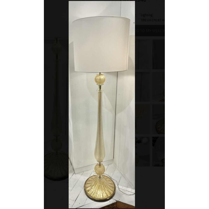 Seguso Vetri dArte, lampadaire en verre de Venise, circa 1940