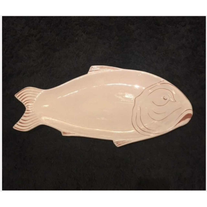 Service à poissons en faïence de Longwy Art Deco