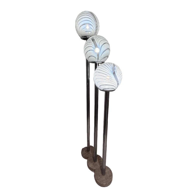 M.Vignelli voor Venini, set lampen, mod. "Tessuto" circa 1970