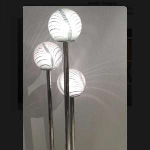 M.Vignelli voor Venini, set lampen, mod. "Tessuto" circa 1970