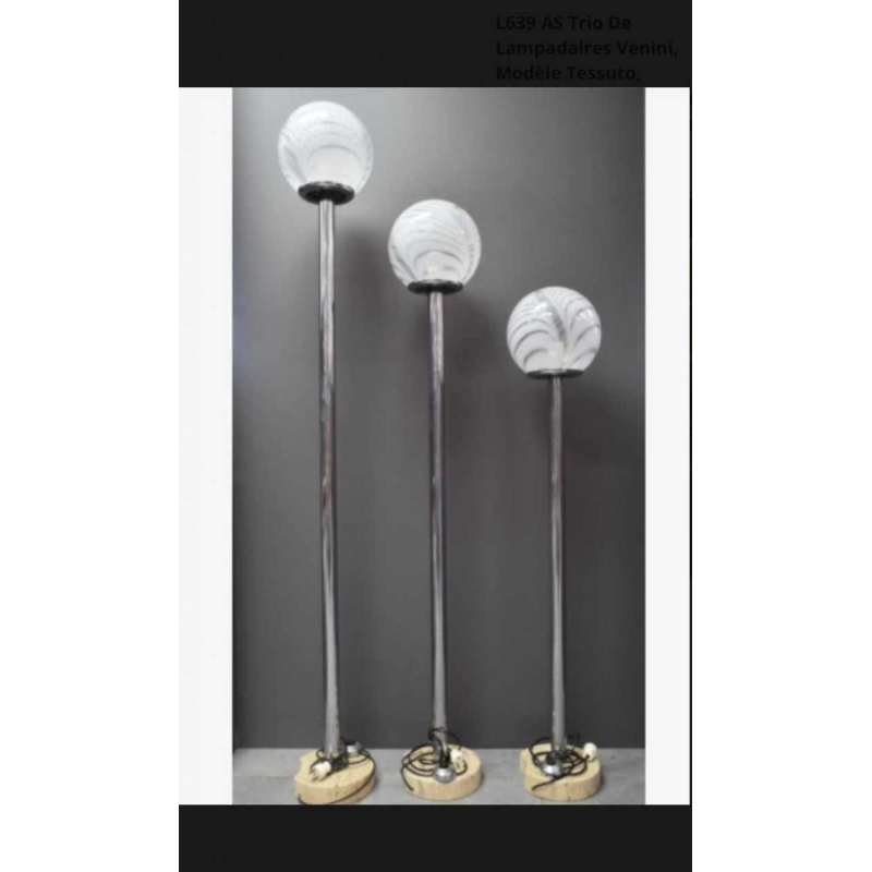 M.Vignelli for Venini, set of lights, mod. "Tessuto" circa 1970