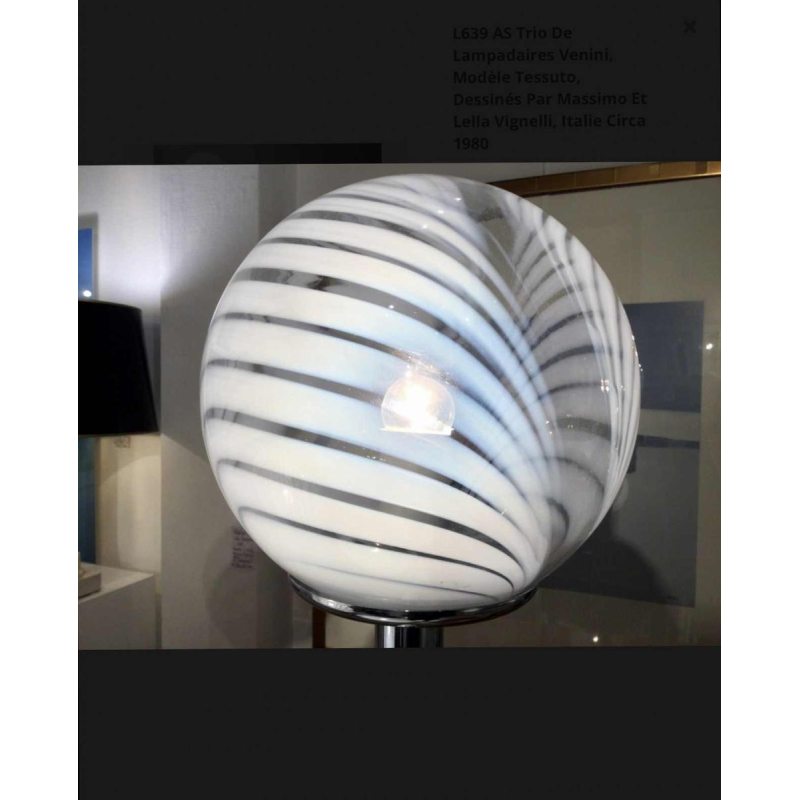 M. Vignelli pour Venini, 'Tessuto' ensemble de luminaires, ca 1970