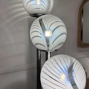 M. Vignelli pour Venini, 'Tessuto' ensemble de luminaires, ca 1970