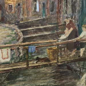 Albert DANDOY (1885-1977): « Namur - rue des tanneries en 1930 »