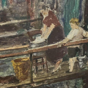 Albert DANDOY (1885-1977): Namen - looierijstraat in 1930.