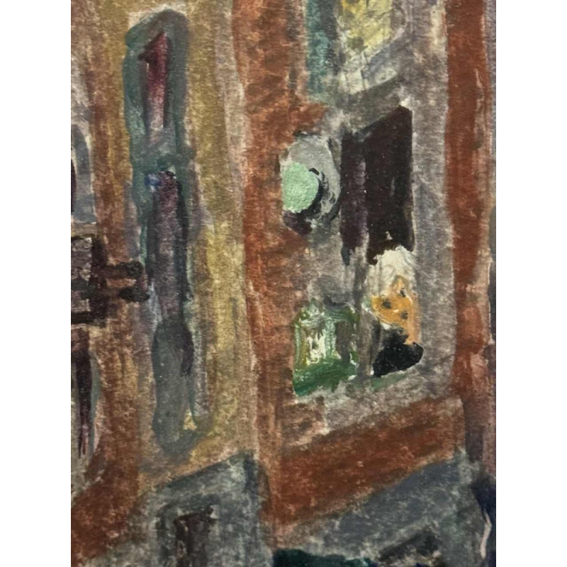 Albert DANDOY (1885-1977): « Namur - rue des tanneries en 1930 »