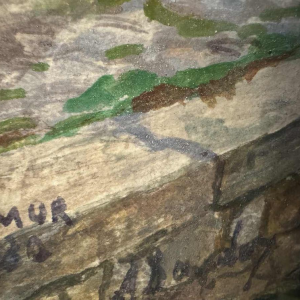 Albert DANDOY (1885-1977): Namur - rue des tanneries in 1930.