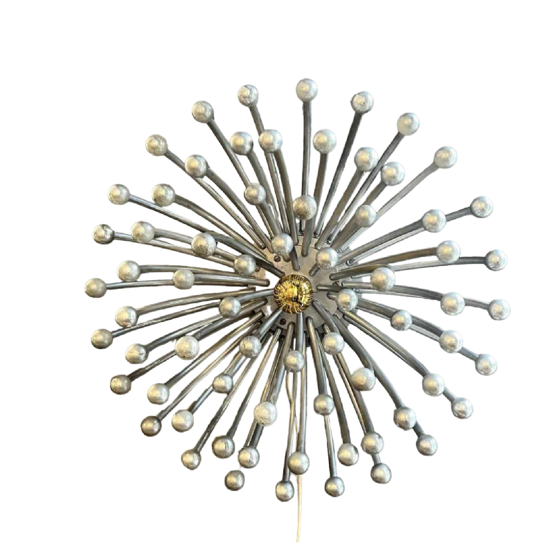 Large lamp / wall lamp PISTILLO by VALENTI LUCE - STUDIO TETRACH, Space Age, chromed polymer, ca 1970