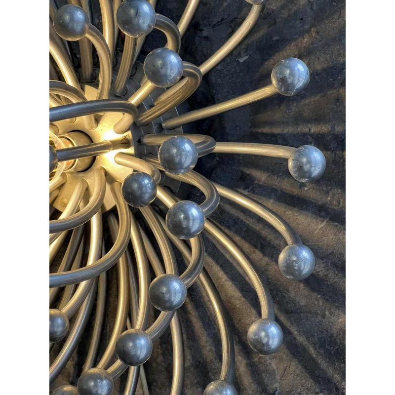 Grote lamp / wandlamp PISTILLO by VALENTI LUCE - STUDIO TETRACH, Space Age, verchroomd polymeer, ca 1970