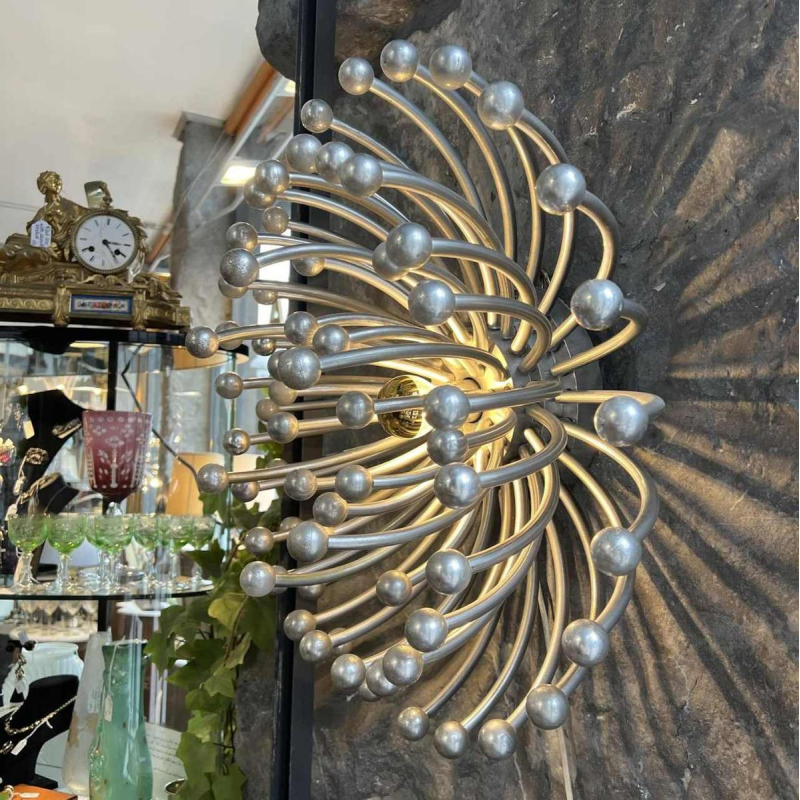 Grande lampe / applique PISTILLO de VALENTI LUCE - STUDIO TETRACH, Space Age, polymère chromé, ca 1970