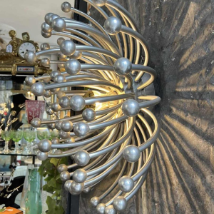 Large lamp / wall lamp PISTILLO by VALENTI LUCE - STUDIO TETRACH, Space Age, chromed polymer, ca 1970