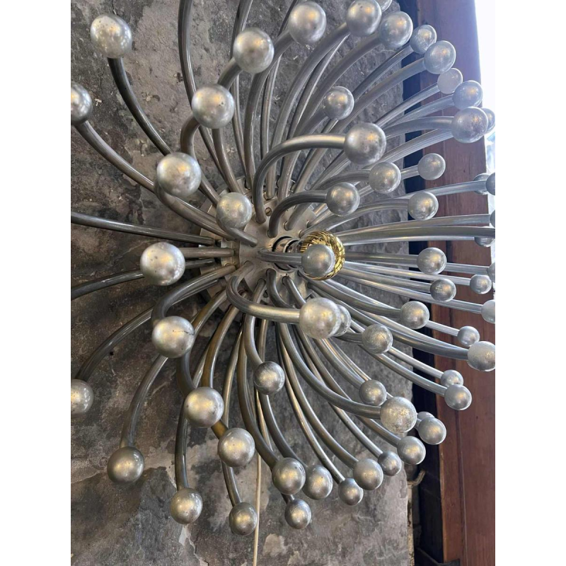 Large lamp / wall lamp PISTILLO by VALENTI LUCE - STUDIO TETRACH, Space Age, chromed polymer, ca 1970