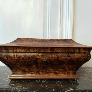 Shawl chest in the form of a sarcophagus, Charles X period