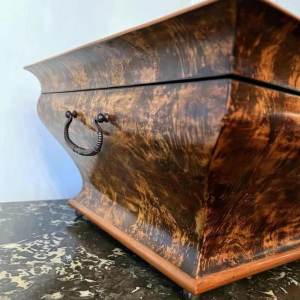 Shawl chest in the form of a sarcophagus, Charles X period