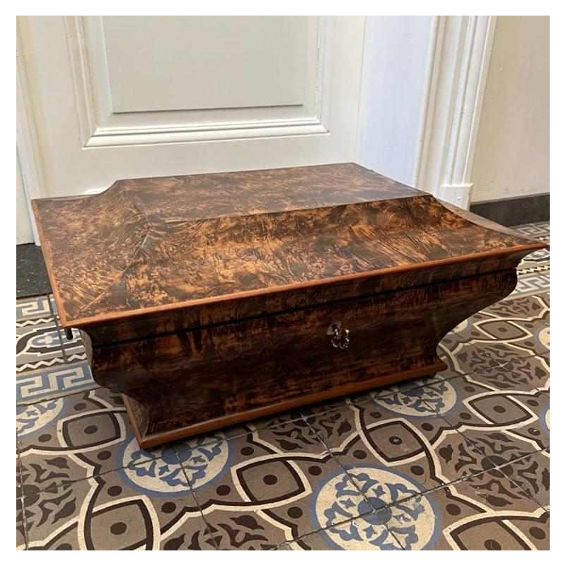 Shawl chest in the form of a sarcophagus, Charles X period